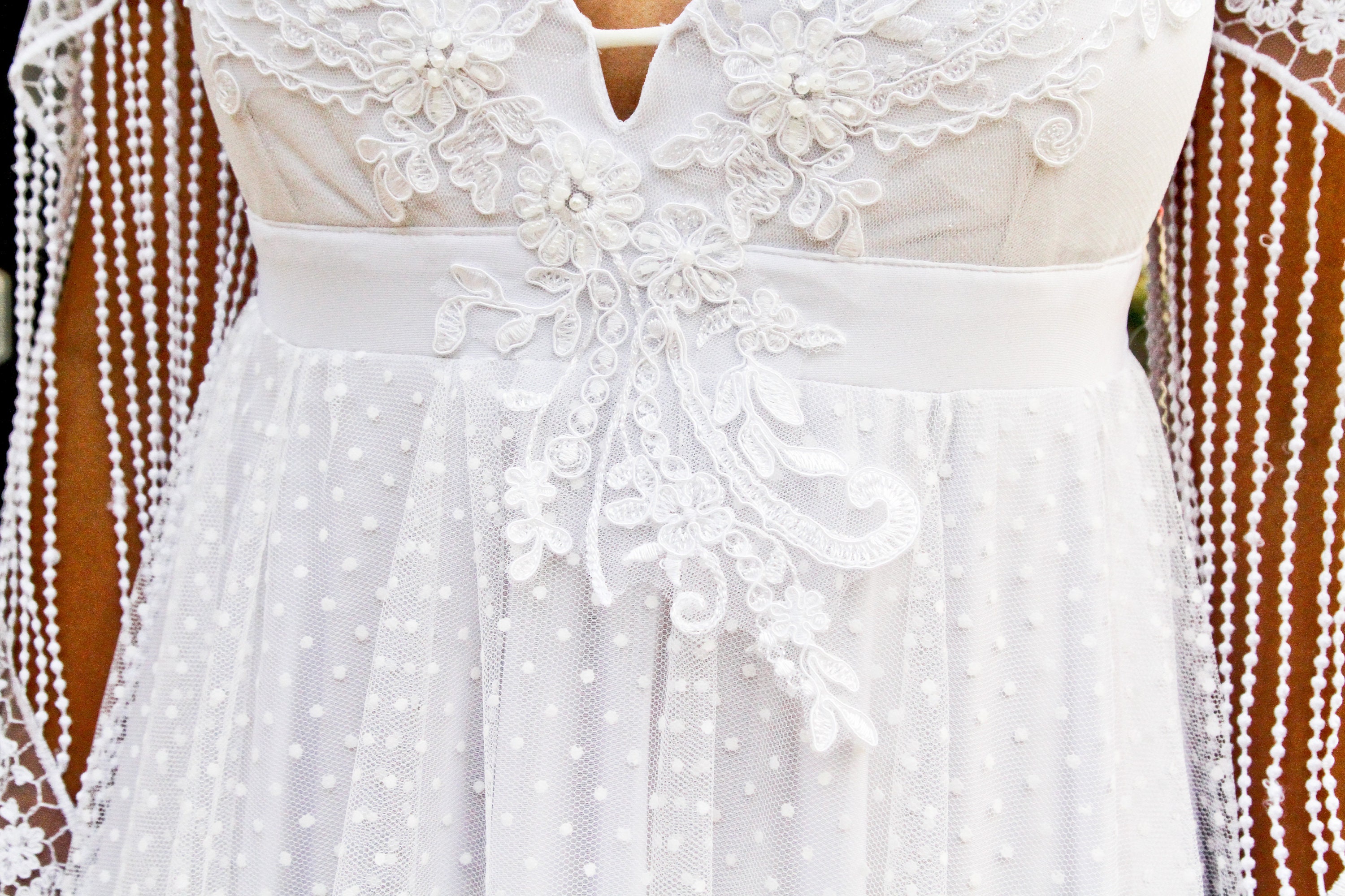 Boho Wedding Dress Sleeves: Lace Fringe Detachable Bridal Arm 