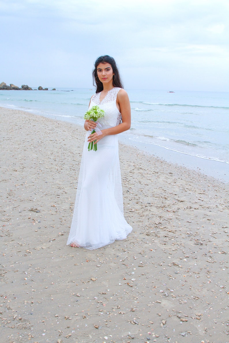Boho Wedding Dress Beach Wedding Dress Wedding Dress Ivory Etsy