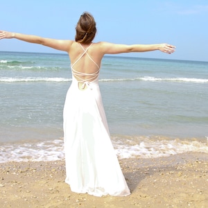 Ivory Dress, Boho Wedding Dress, Beach Wedding Dress, Bohemian Wedding Dress, Boho Bridal Dress, Rustic Wedding Dress, Boho Wedding Gown