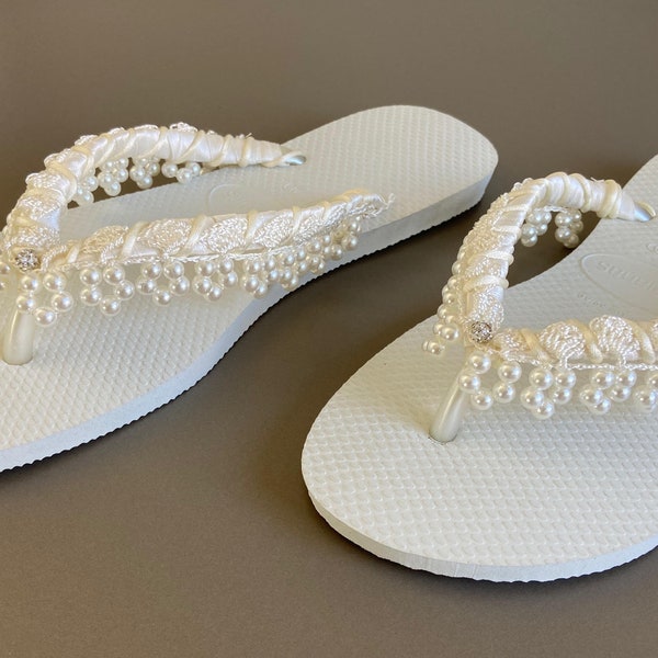 Beach Wedding Flip Flops - Etsy
