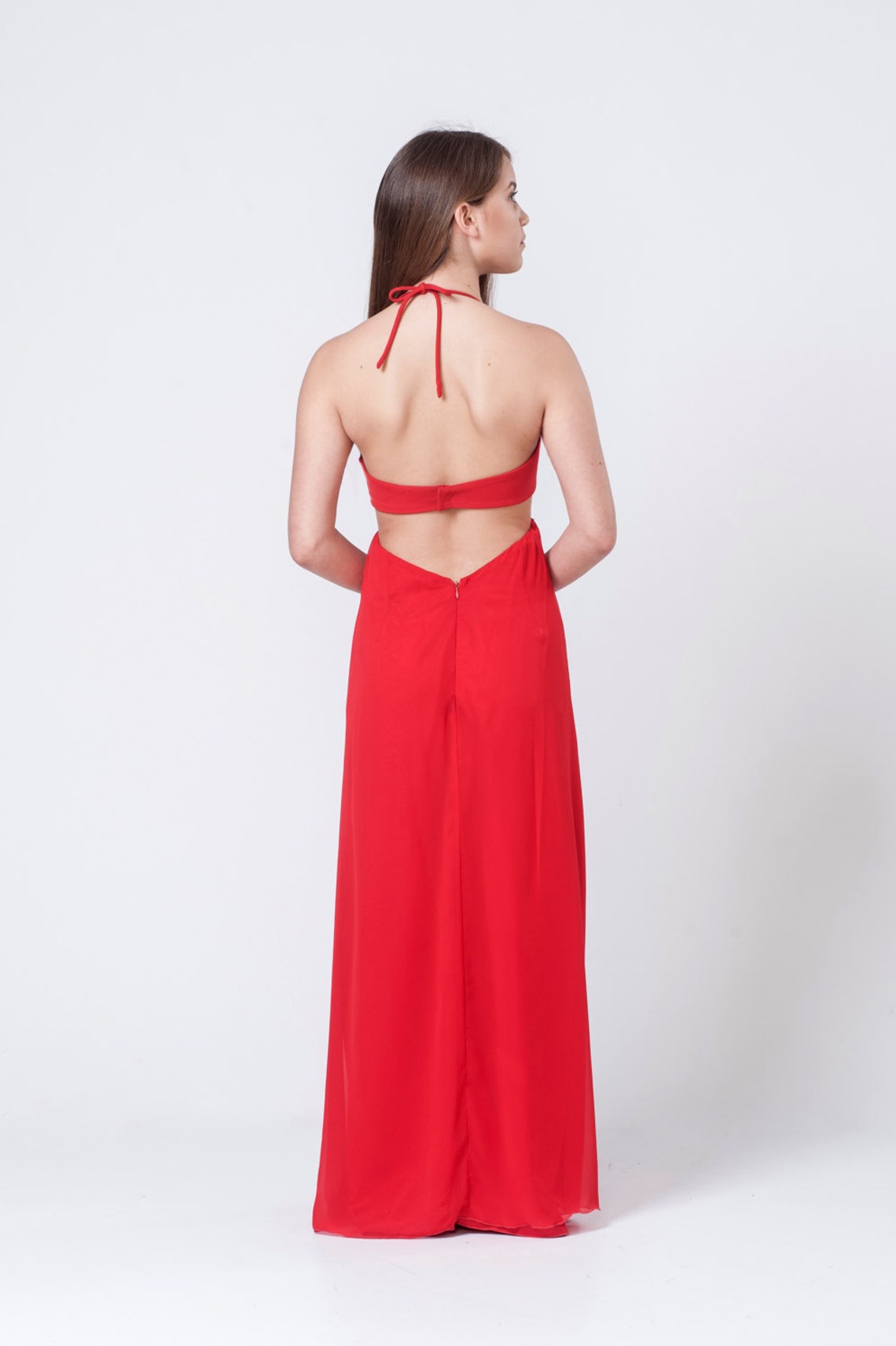 Red Bridesmaid Dress Red Woman Dress Evening Dress Cocktail Etsy