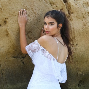 Wedding Dress, Beach Wedding Dress, Lace Wedding Dress, Boho Wedding Dress, White Wedding Dress, Vintage Wedding Dress, Long Wedding Dress