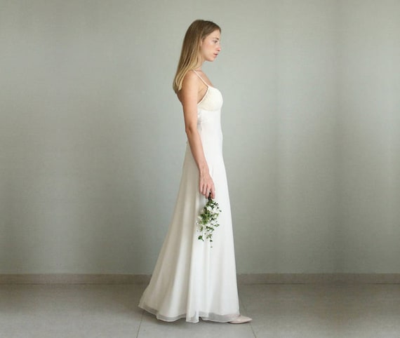 Ivory Dress Boho Wedding Dress Beach Wedding Dress Bohemian Etsy