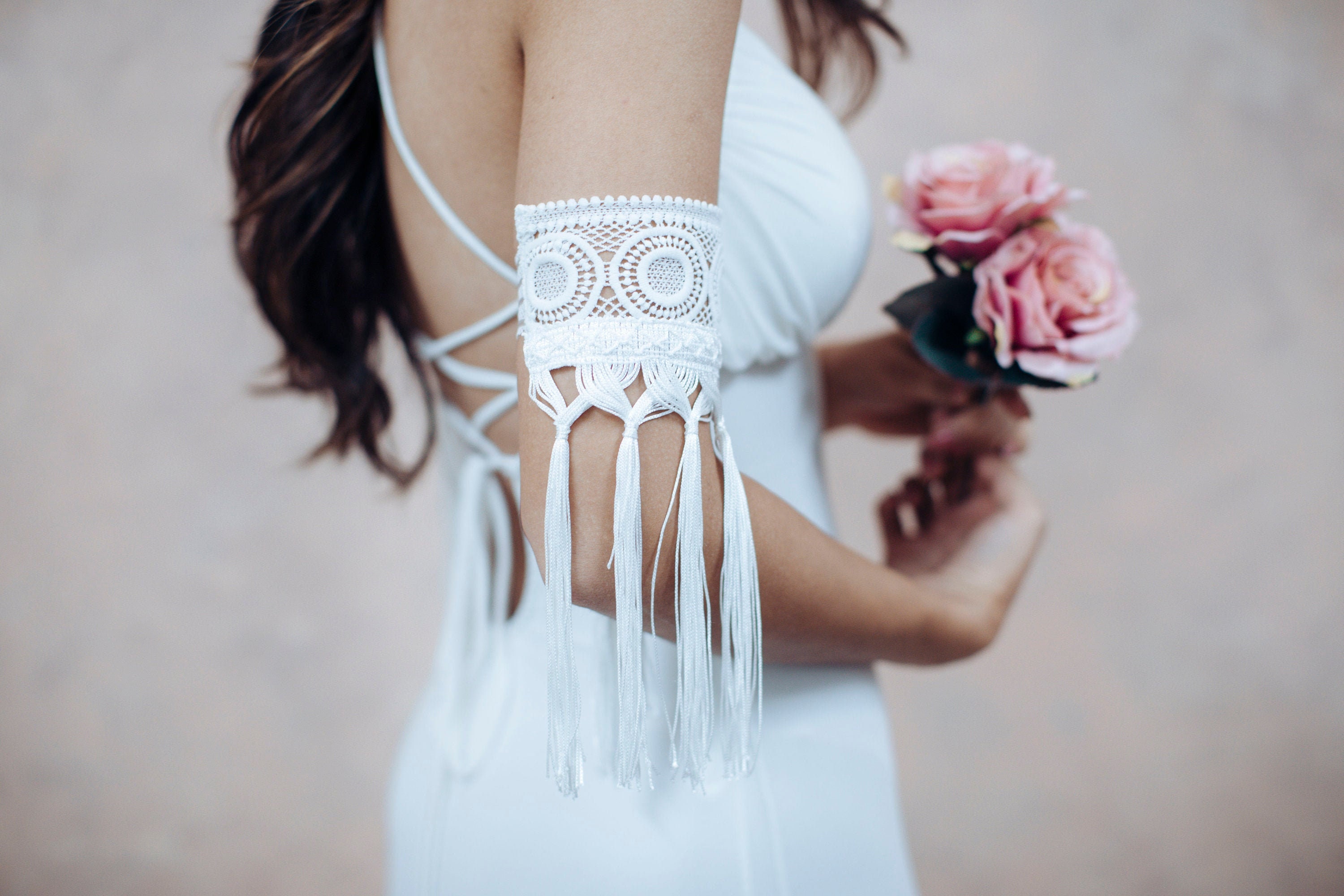 stina / Arm warmer / white