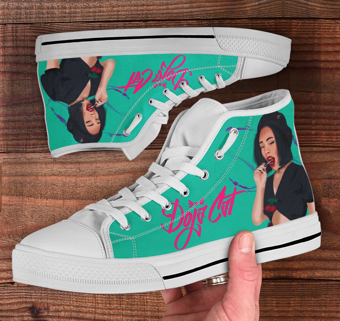 Doja Cat Custom High Top Doja Cat Painted Canvas Shoes Etsy