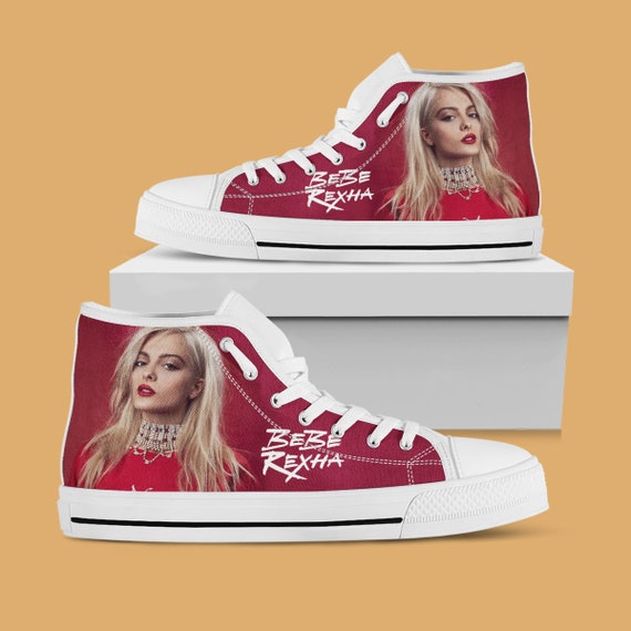 Bebe Rexha Custom High Top Bebe Rexha Painted Canvas Shoes Etsy