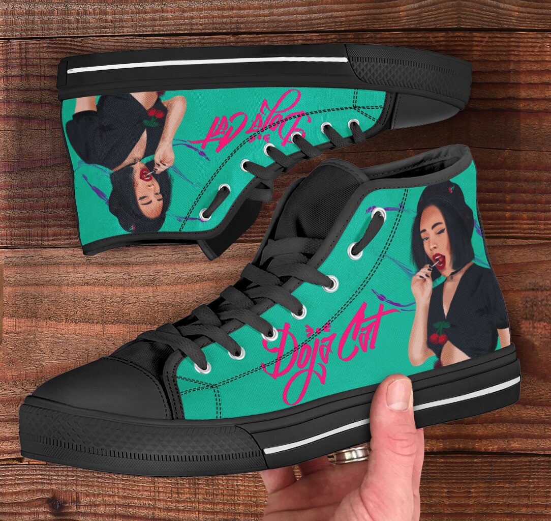 Doja Cat Custom High Top Doja Cat Painted Canvas Shoes Etsy