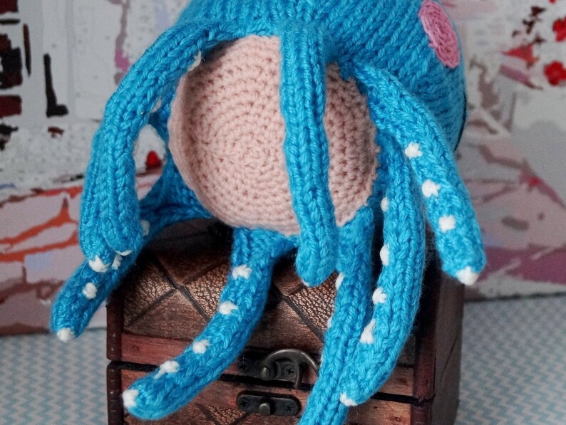 Toy Knitted Octopus Sailor For Baby And Girl Favorite Octopus Home Decor Handmade Toy St Valentine S Day Sea Animal Knitted Animals Birthday