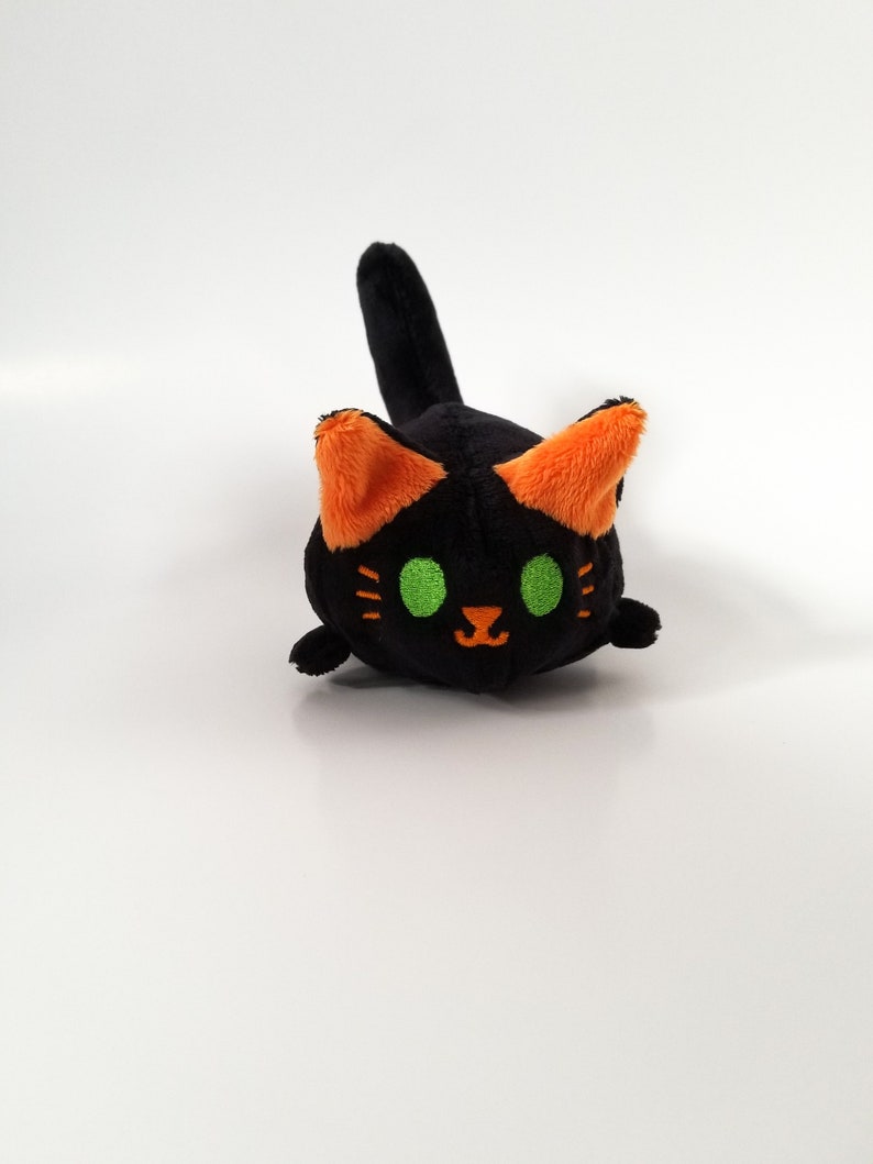 stuffed black cat halloween