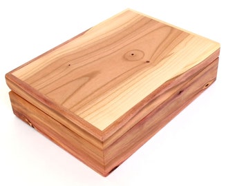 Jewelry box Engraving gift boxes Personalized wood magnetic lock solid Beech