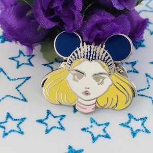 Poppy silver hard enamel pin