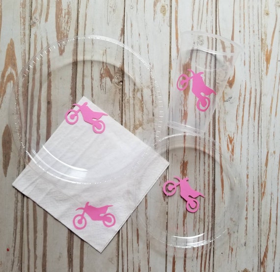 Dirtbike plates, cups and napkins, dirtbike party, dirtbike birthday, motorcycle plates, cups and napkins, dirtbike baby shower, retirement