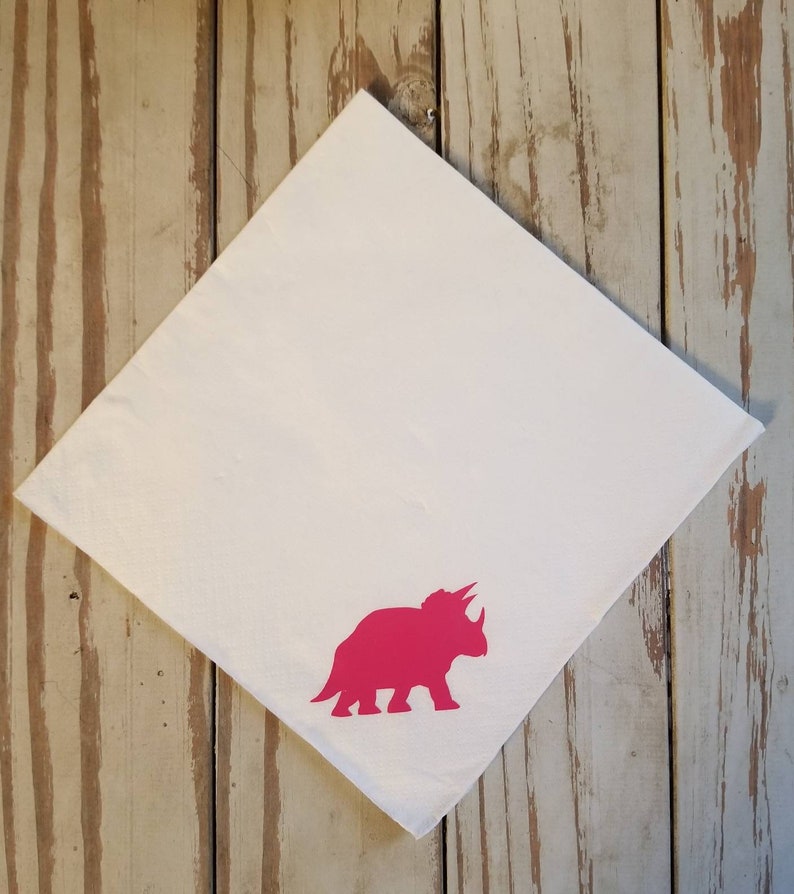 Girls Dinosaur Plates Cups and Napkins Dinosaur Birthday Etsy