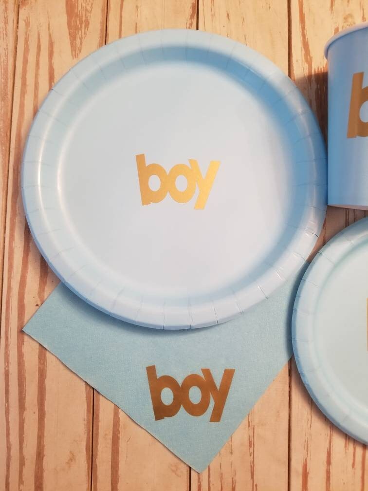 Boy baby shower plates, boy baby shower plates, boy baby shower napkins