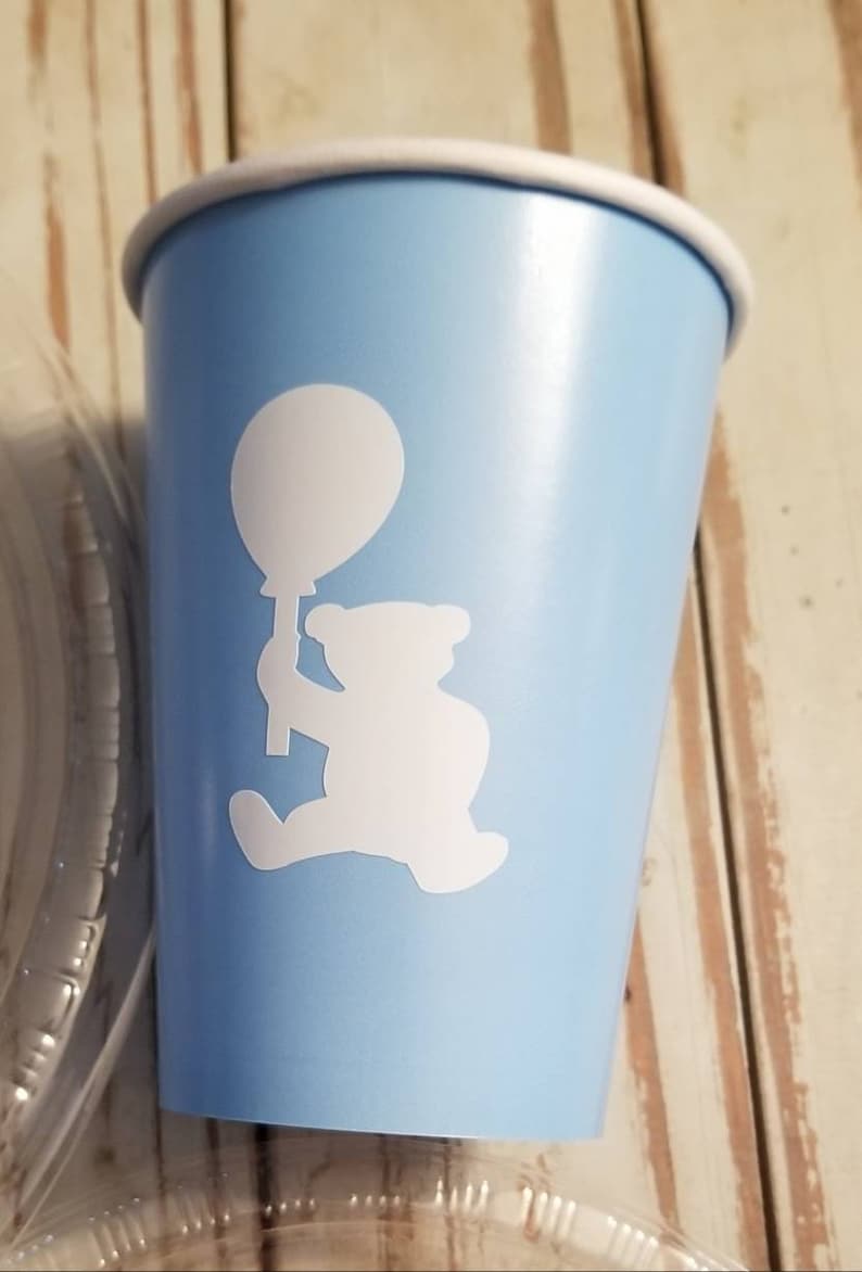 Teddy Bear Plates Cups and Napkins Teddy Bear Baby Shower Etsy