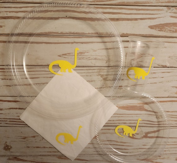 Dinosaur plates, cups and napkins, dinosaur birthday party, dinosaur party, dinosaur party supplies