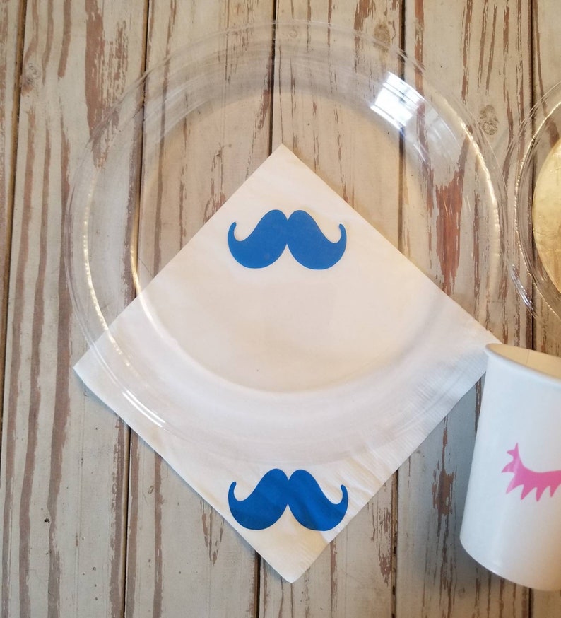 Lashes or stashes gender reveal plates, cups, napkins, lashes or stashes party supplies, baby shower, gender reveal plates, cup, napkins, image 2