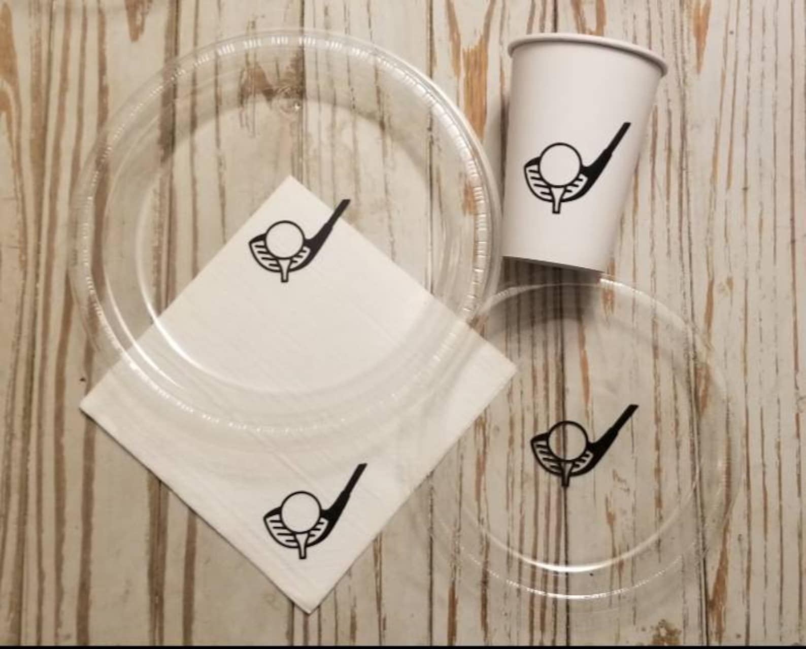 Golf Plates Cups and Napkins Golf Retirement Party Golf Etsy