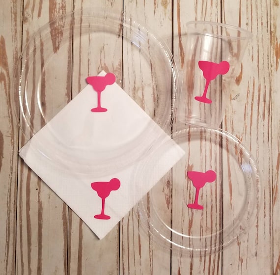 Bachelorette fiesta cups, napkins and plates, bachelorette party, fiesta party, engagement shower cups, wedding shower cups, birthday party