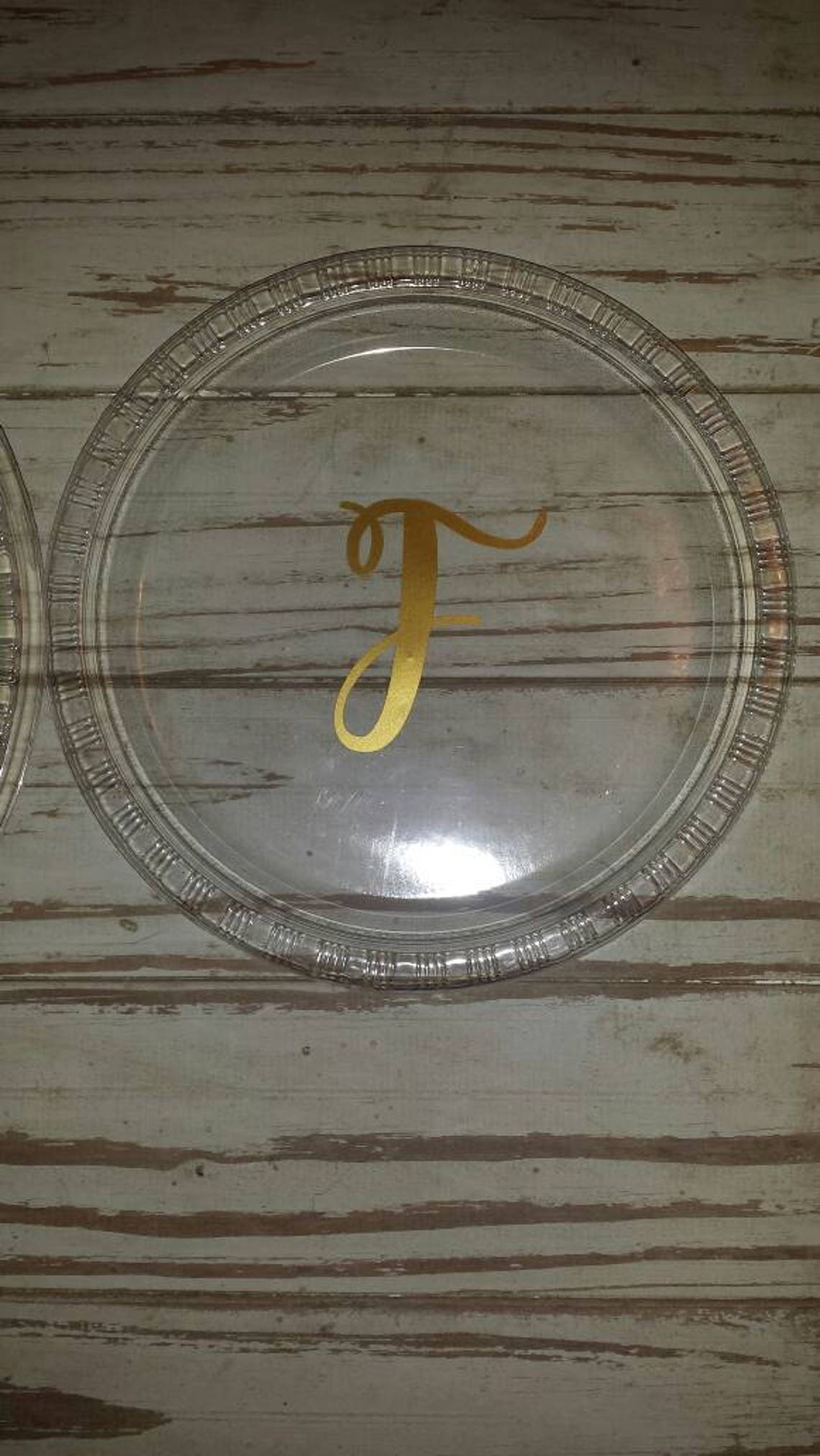 Monogrammed plates cups and napkins wedding shower plates Etsy