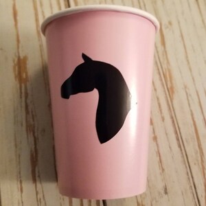 Horse birthday plates, cups, napkins, horse party, horse baby shower, cowboy birthday party plates, cups, farm birthday party plates, cups image 2