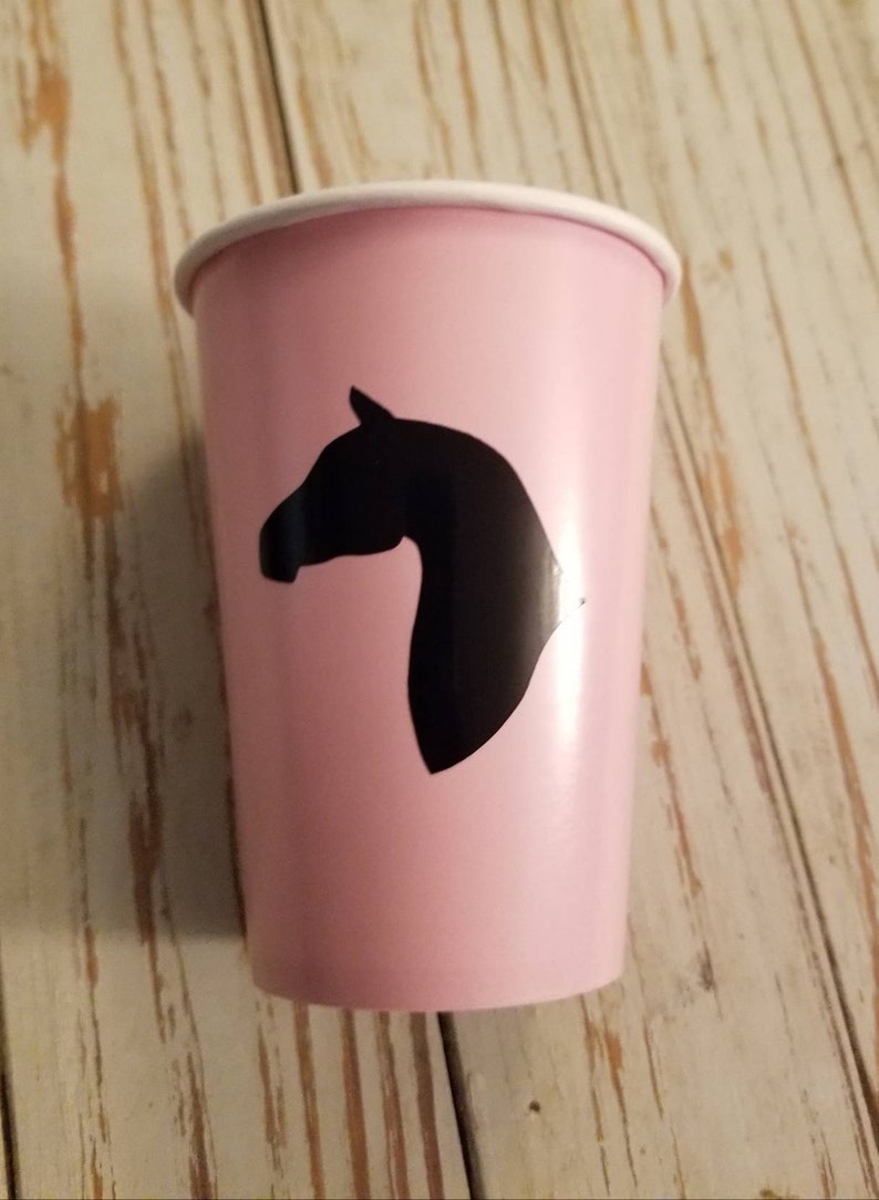 Horse birthday plates, cups, napkins, horse party, horse baby shower, cowboy birthday party plates, cups, farm birthday party plates, cups image 2