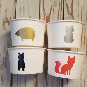 Woodland treat cups, wild one treat cups, fox treat cups, woodland treat bags, woodland birthday, woodland baby shower, fox baby shower,