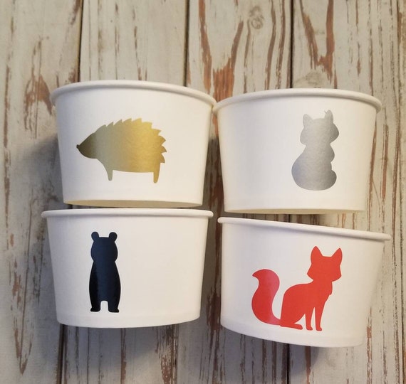 Woodland treat cups, wild one treat cups, fox treat cups, woodland treat bags, woodland birthday, woodland baby shower, fox baby shower,