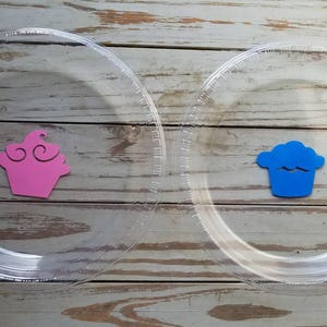 Cupcake or Stud Muffin gender reveal plates, cups, napkins, cupcake or stud muffin gender reveal, gender reveal plates, gender reveal party image 2