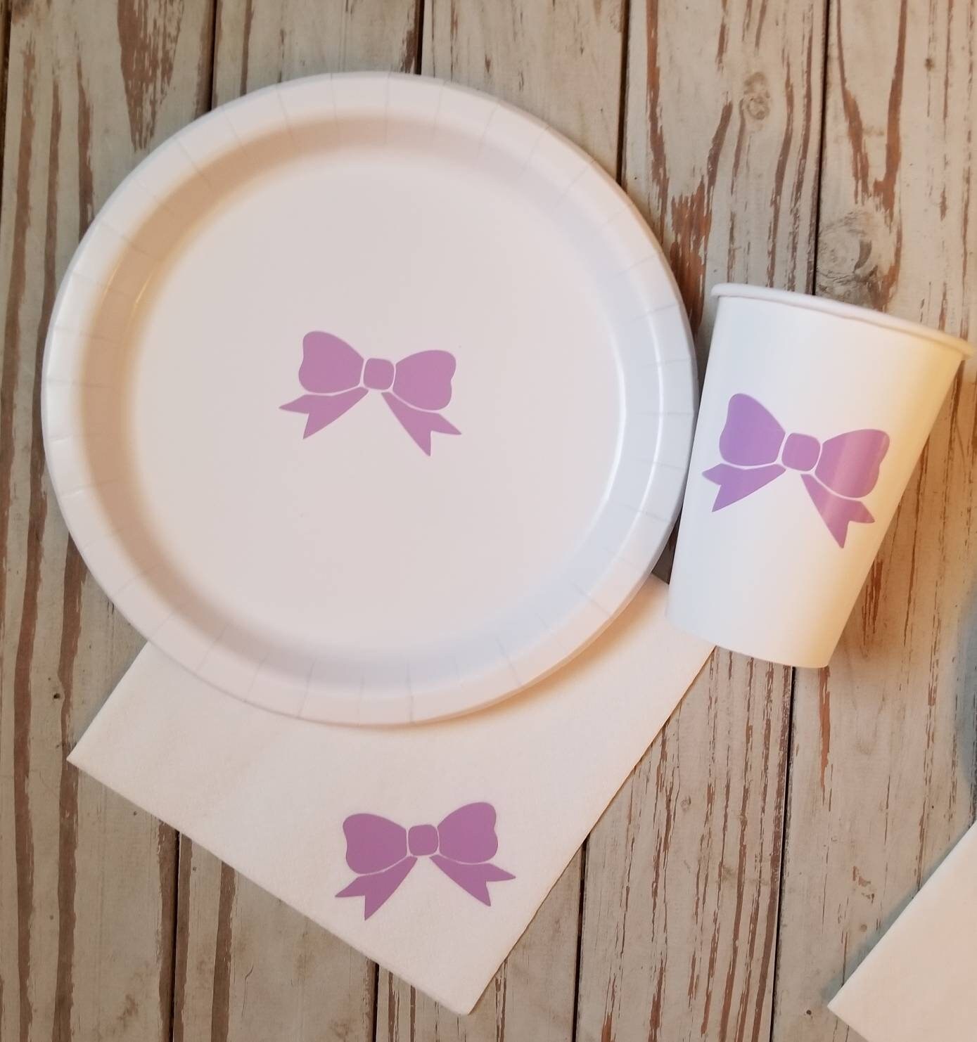 baby shower plates napkins
