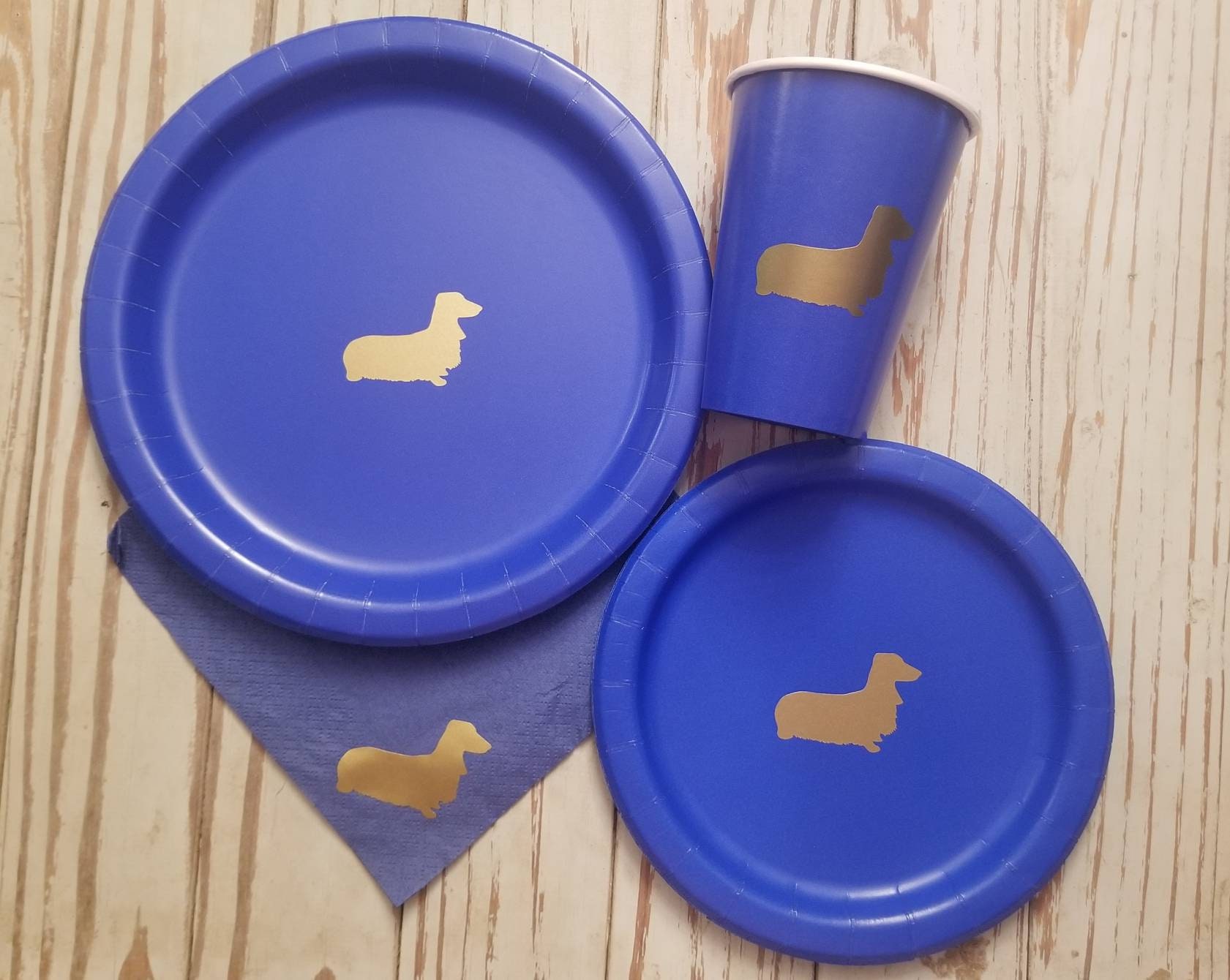 Dog party plates, cups and napkins, dog party, dog birthday, pawty, dog