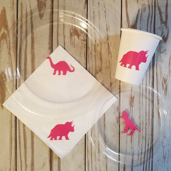 Dinosaur Napkins and Plates Etsy