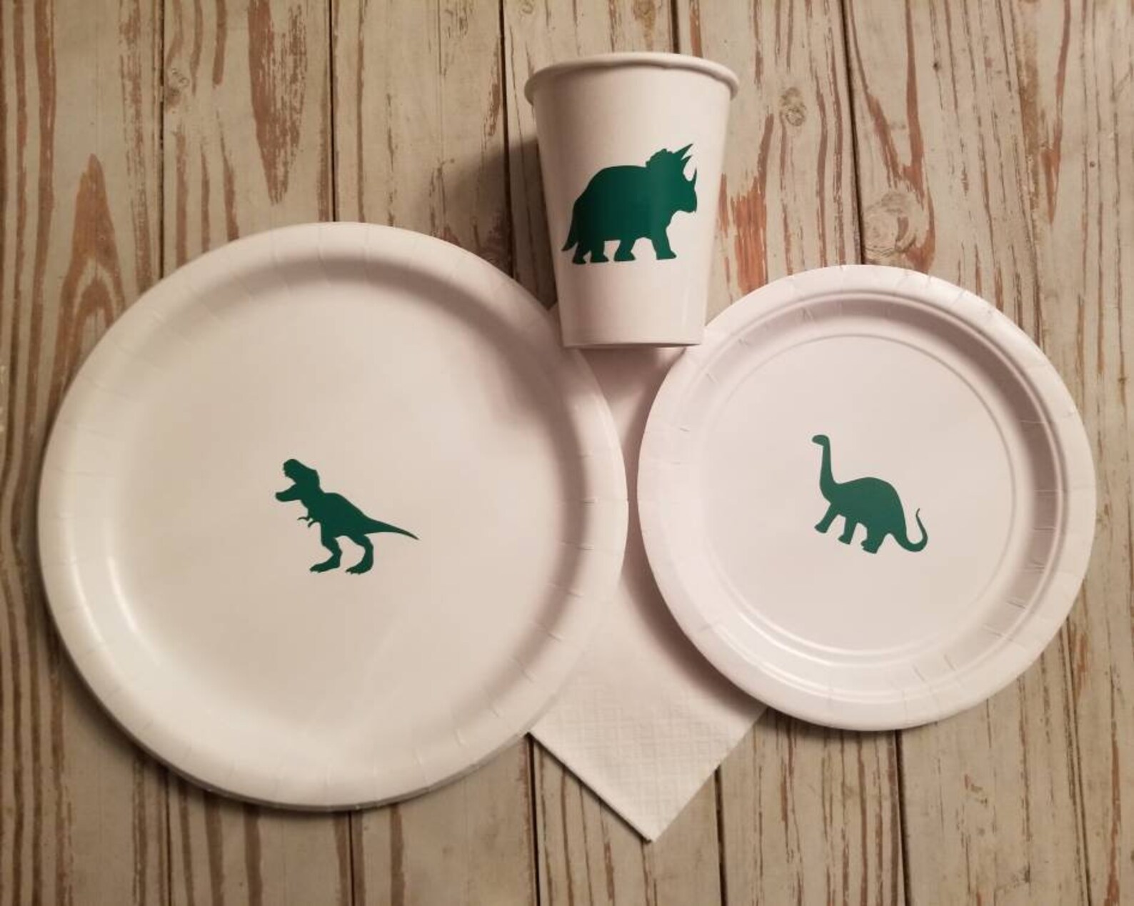 Dinosaur Party Plates Cups and Napkins Trex Party Cups Etsy