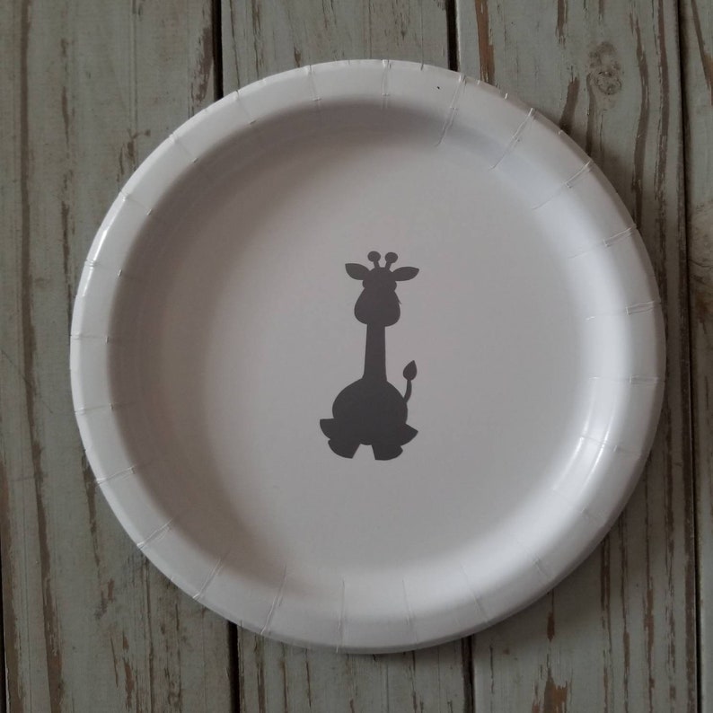 Safari Party Plates Cups Napkins Elephant Baby Shower Etsy