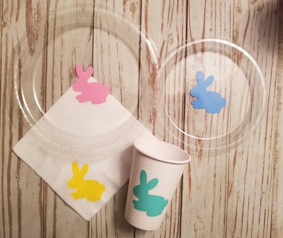 Some bunny is one plates, cups and napkins, bunny birthday, bunny first birthday party, Easter party plates, and napkins, Easter bunny plate