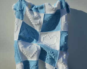 Baby Boy Blanket, Baby Blanket, Baby Shower Gift, Christening Gift, New Baby Boy Gift, Baby Boy Gift, Christening Gift, Baby Gift, crochet