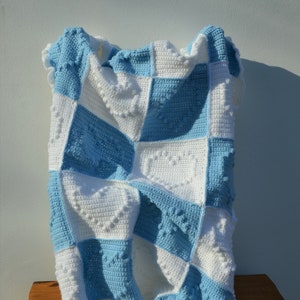 Baby Boy Blanket, Baby Blanket, Baby Shower Gift, Christening Gift, New Baby Boy Gift, Baby Boy Gift, Christening Gift, Baby Gift, crochet
