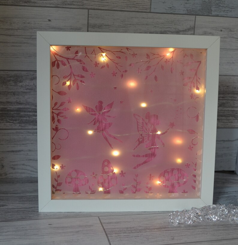Fairy Night Light Nursery Decor Fairy Lights Shadow Box Etsy
