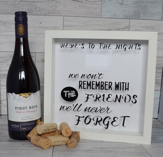 Wine Lovers Gift Wine Cork Holder Gifts for Friends Shadow Box