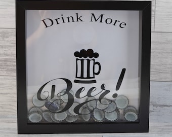 Colección de tapas de cerveza, regalo para amantes de la cerveza, regalos para hombres, regalo para el Día del Padre, caja de tapas de cerveza, caja de sombra de tapas de cerveza, regalo para bebedores de cerveza, regalos de cerveza,