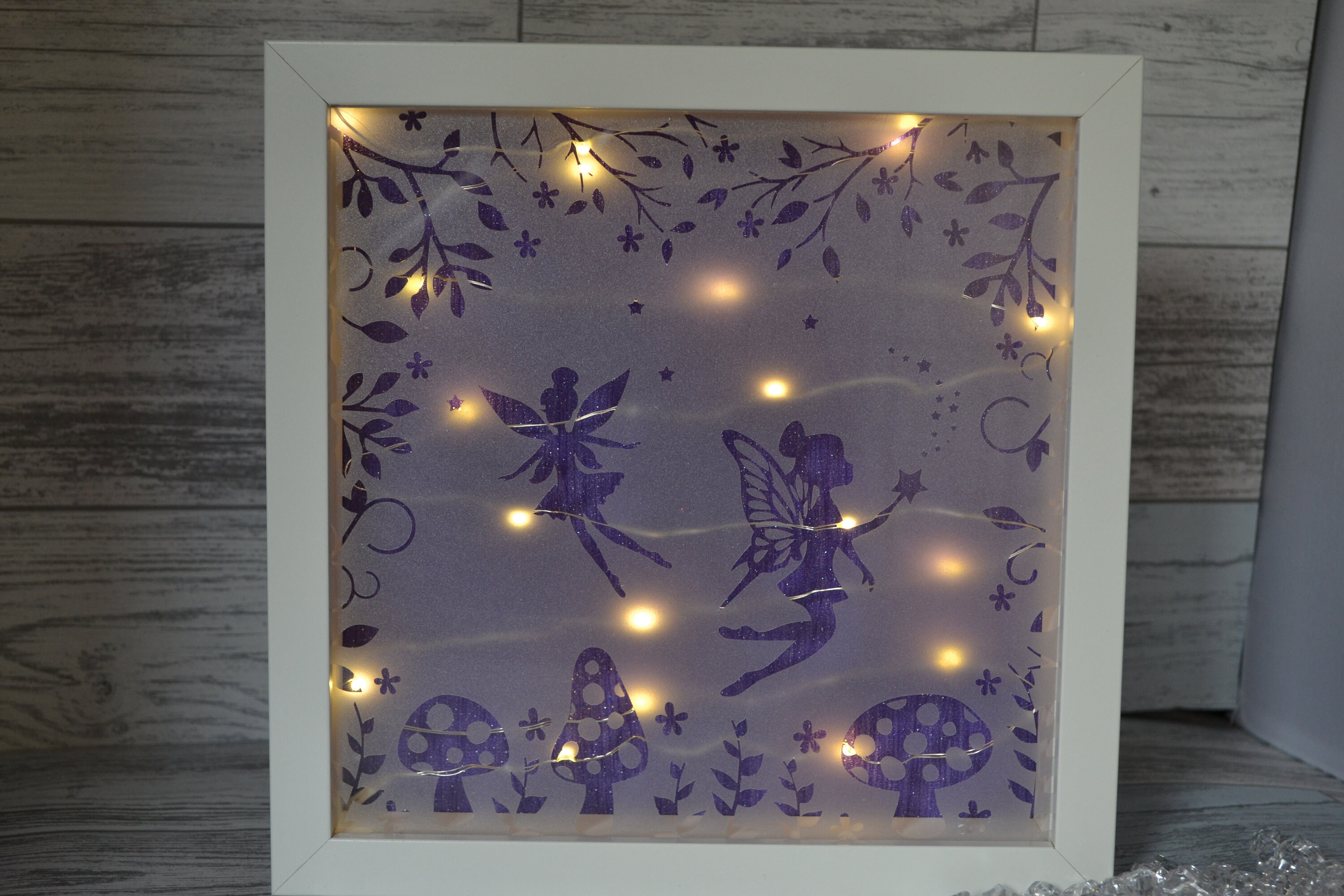 Fairy Night Light Nursery Decor Fairy Lights Shadow Box Etsy UK