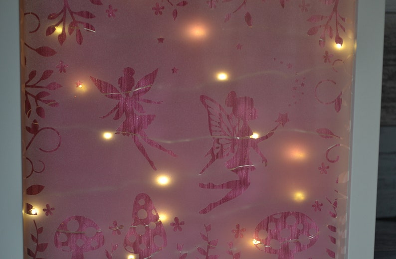 Fairy Night Light Nursery Decor Fairy Lights Shadow Box Etsy