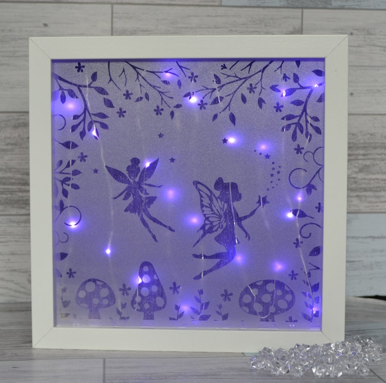 Nursery Decor Fairy Lights Fairy Night Light Shadow Box Etsy UK