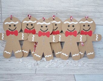 Christmas Gift Tags, Gingerbread Gift Tags, Gingerbread, Gingerbread Man, Holiday Tags, Christmas Wrapping,  Gift Tags, Christmas Ornaments