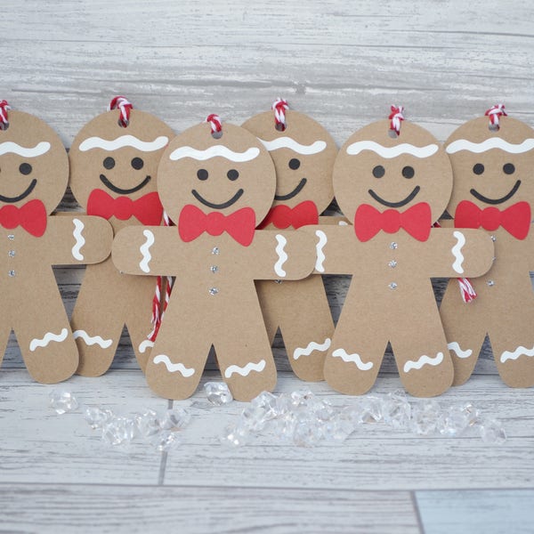 Christmas Gift Tags, Gingerbread Gift Tags, Gingerbread, Gingerbread Man, Holiday Tags, Christmas Wrapping,  Gift Tags, Christmas Ornaments