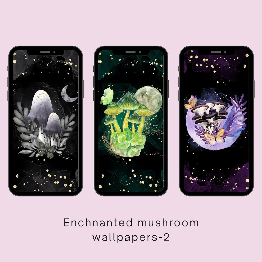 Mushroomcore Mushroom Phone Wallpaper Digital Download,