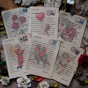 Impresiones de arte de pared con cartas de amor de San Valentín vintage: decoración del hogar, regalos de amor románticos de San Valentín para él y ella, regalos de San Valentín para padres