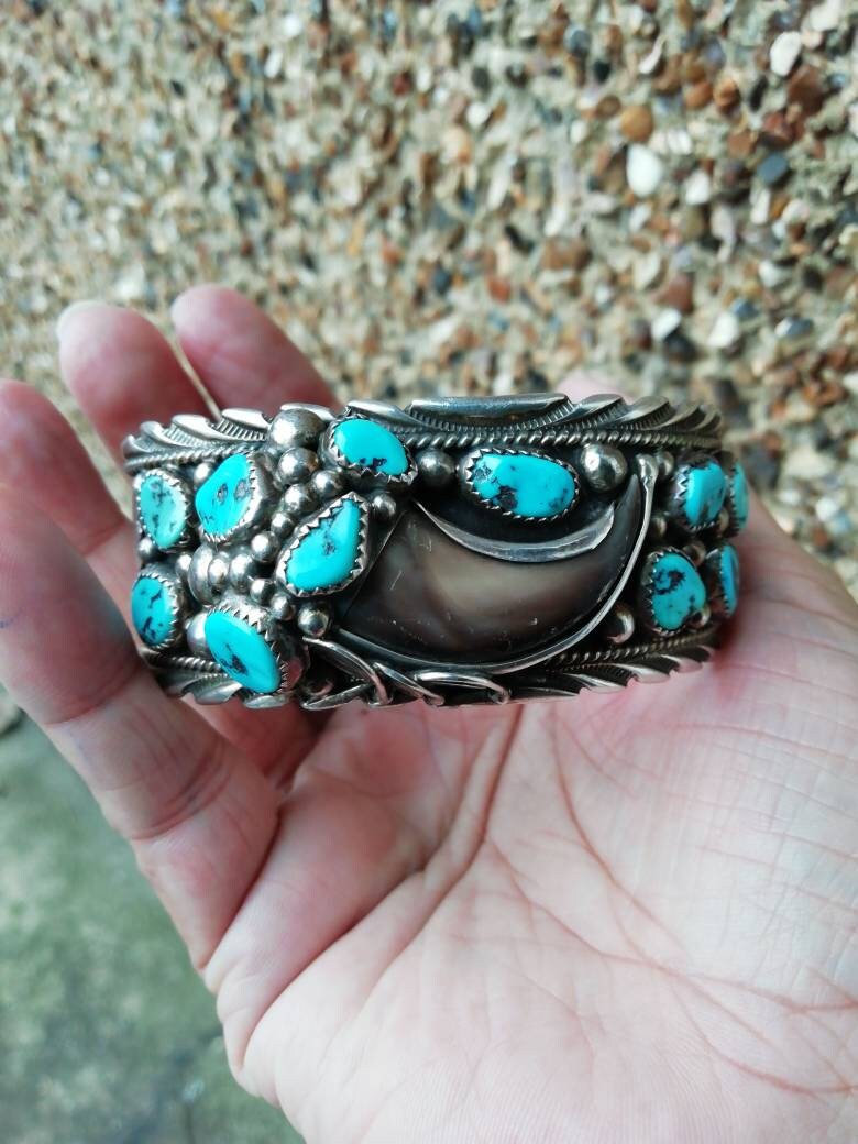 Bear claw turquoise jewelry sale