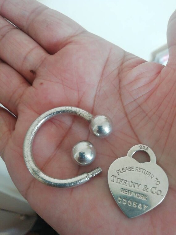 Tiffany vintage heart keyring.