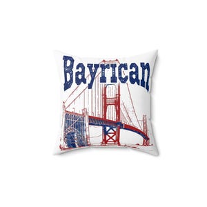 Puerto Rican Square Pillow BayRican Puerto Rico Pride Bay Style